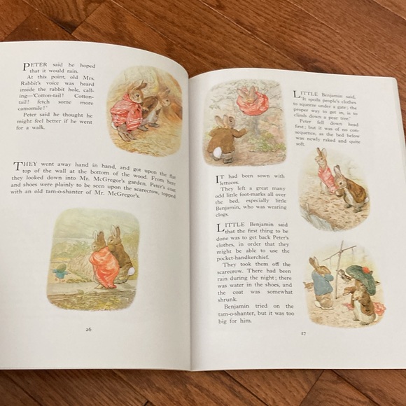 PETER RABBIT BASKET & BOOK BUNDLE ( free carrot plates!) - Picture 10 of 16